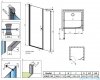 Radaway Eos DWS drzwi prysznicowe 110 lewe przejrzyste 137991-01-01L